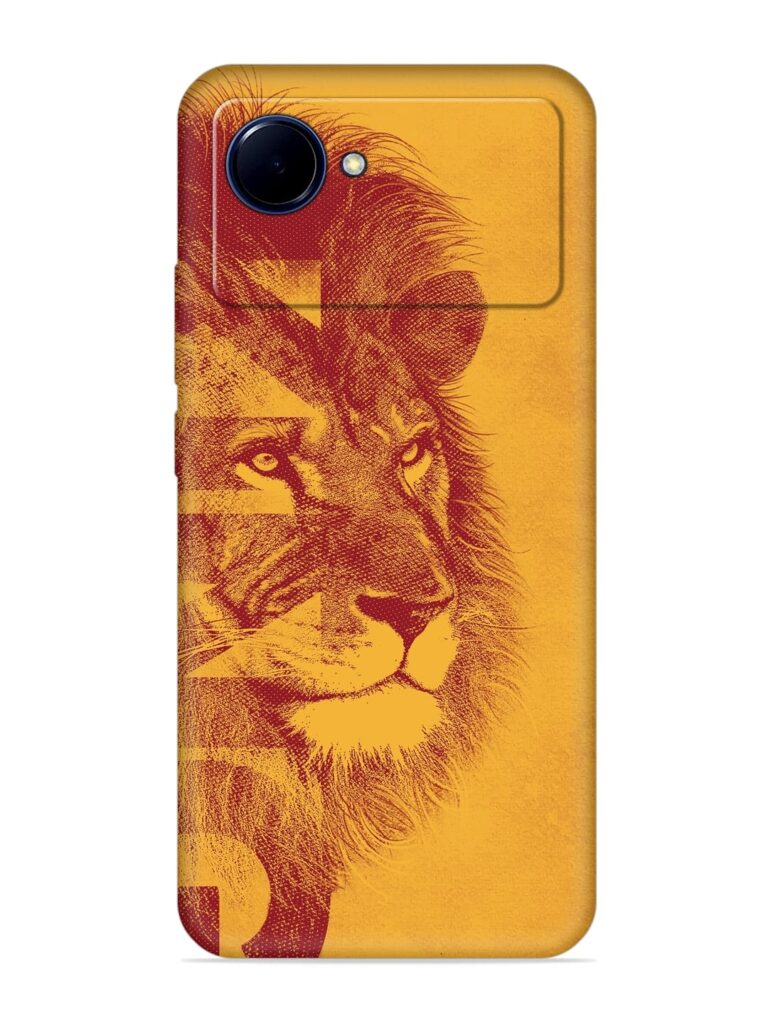 Gold Lion Crown Art Soft Silicone Case for Realme Narzo 50i Prime Zapvi