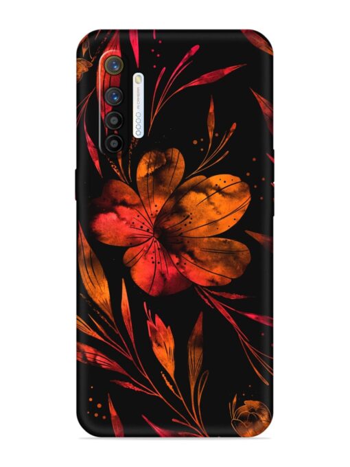Red Flower Painting Soft Silicone Case for Realme X2 Zapvi