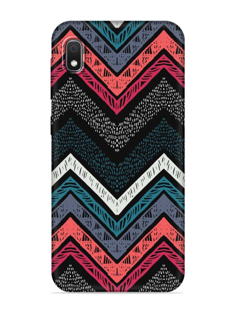 Handmade Stripes Bright Soft Silicone Case for Samsung Galaxy A10 Zapvi