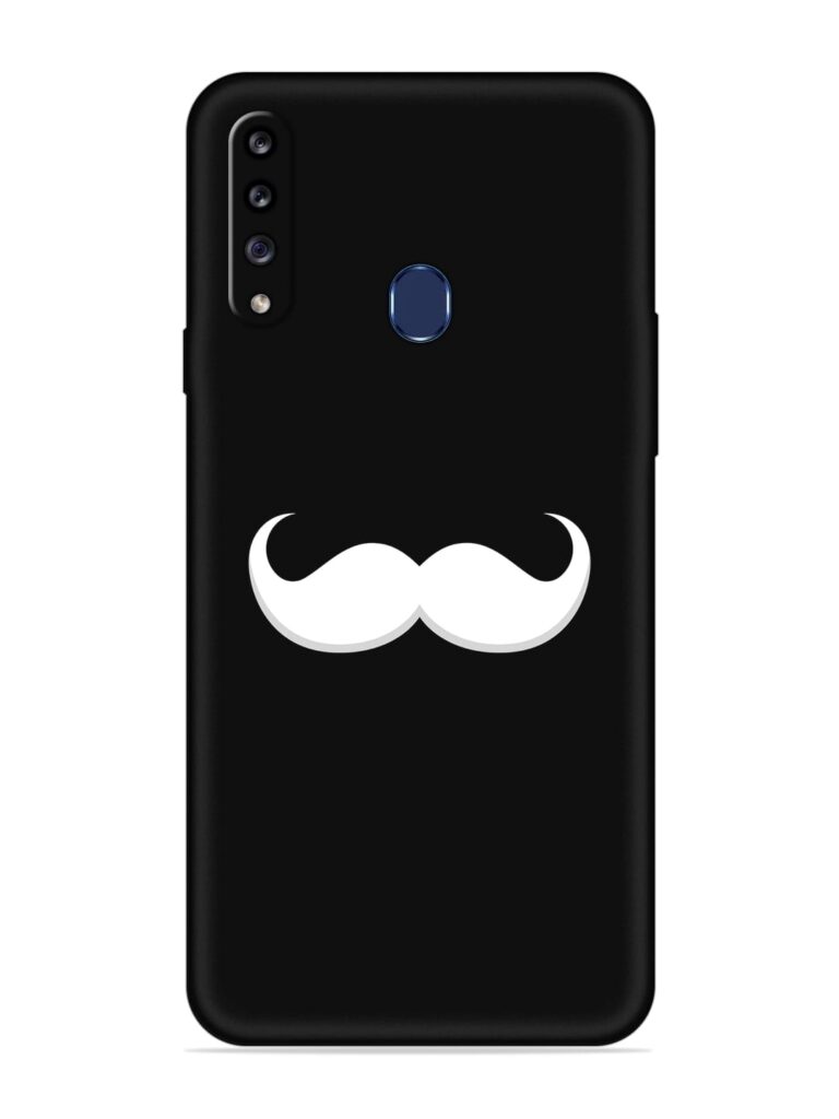 Mustache Vector Soft Silicone Case for Samsung Galaxy A20s Zapvi