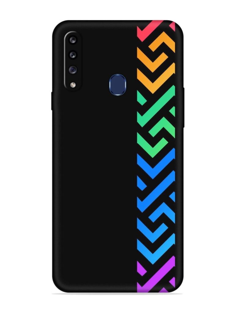 Colorshape Stripes Soft Silicone Case for Samsung Galaxy A20s Zapvi