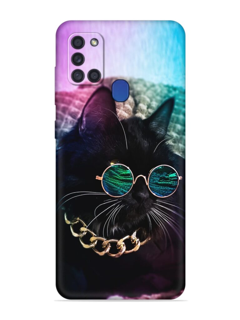 Black Cat Soft Silicone Case for Samsung Galaxy A21s Zapvi