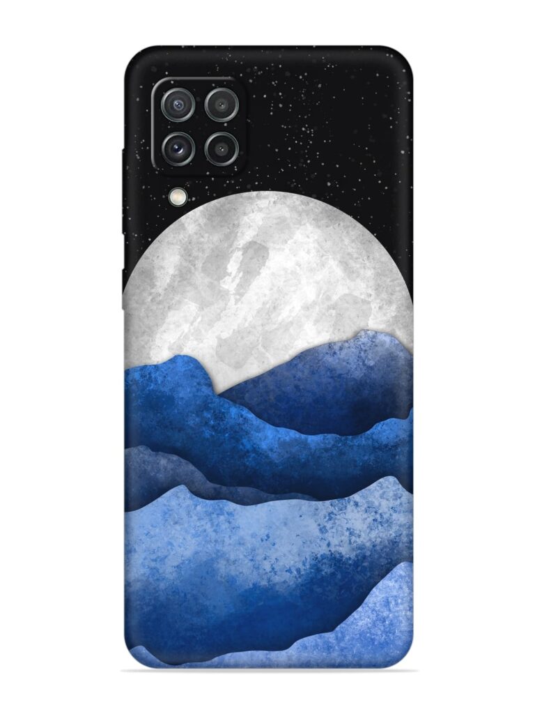 Full Moon Mountain Vector Soft Silicone Case for Samsung Galaxy A22 (4G) Zapvi