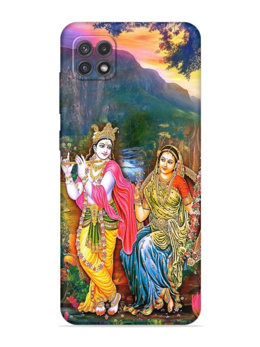 Radha Krishna Painting Soft Silicone Case for Samsung Galaxy A22 (5G) Zapvi