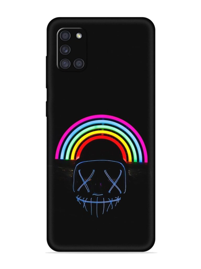 Mask Rainbow Soft Silicone Case for Samsung Galaxy A31 Zapvi