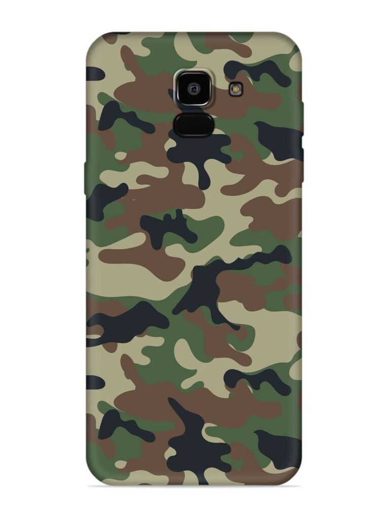 Army Military Camouflage Dark Green Soft Silicone Case for Samsung Galaxy A5 (2018) Zapvi