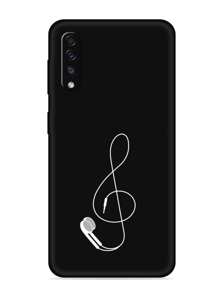 Music Earphone Vector Soft Silicone Case for Samsung Galaxy A70 Zapvi