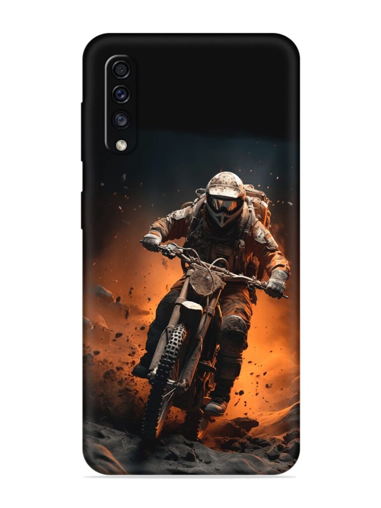 Motorcycle Stunt Art Soft Silicone Case for Samsung Galaxy A70 Zapvi