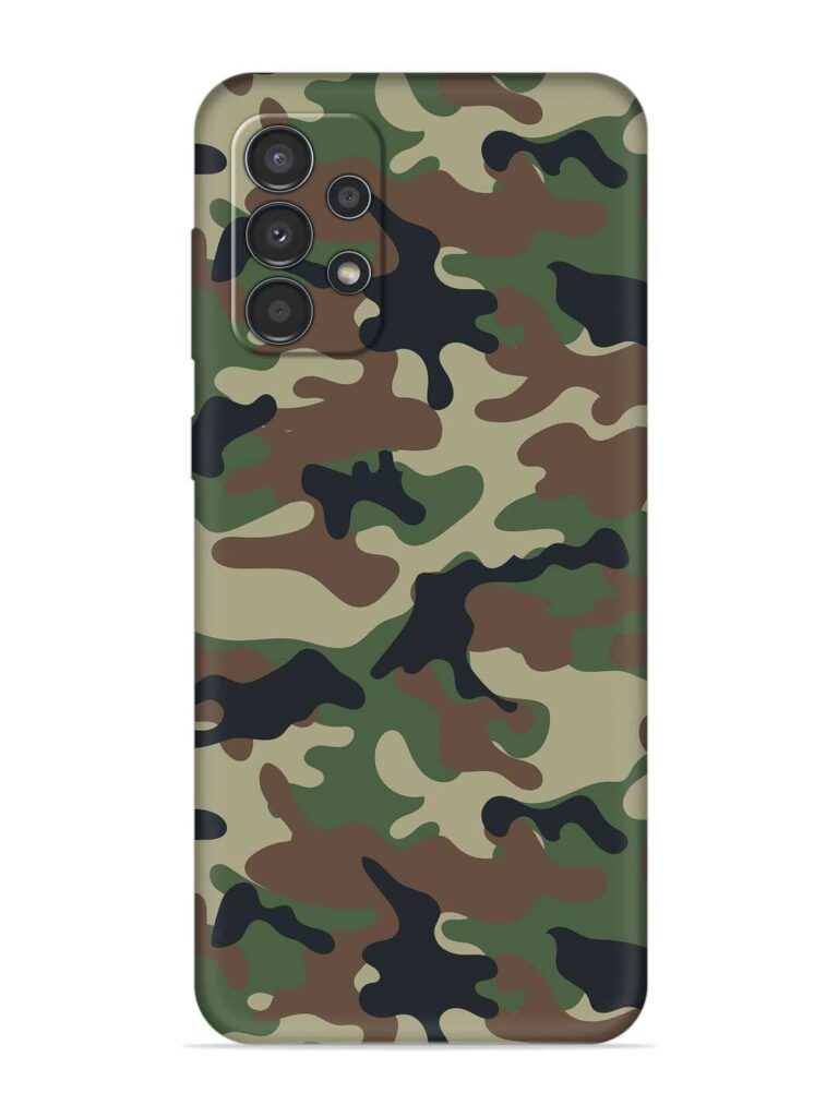 Army Military Camouflage Dark Green Soft Silicone Case for Samsung Galaxy A72 Zapvi