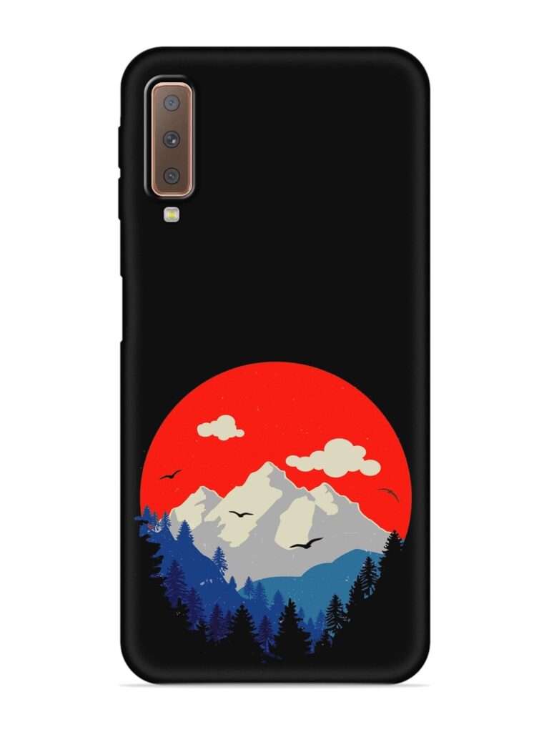 Mountain Abstract Soft Silicone Case for Samsung Galaxy A7 (2018) Zapvi