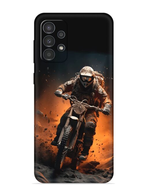 Motorcycle Stunt Art Soft Silicone Case for Samsung Galaxy A73 (5G) Zapvi
