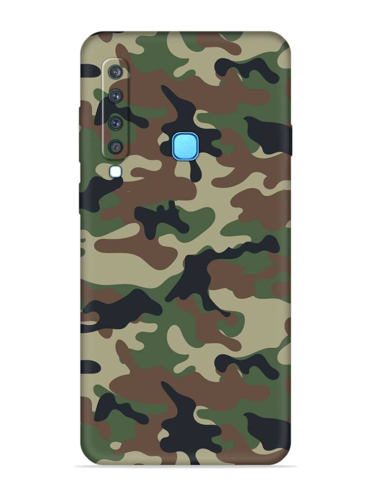 Army Military Camouflage Dark Green Soft Silicone Case for Samsung Galaxy A9 (2018) Zapvi