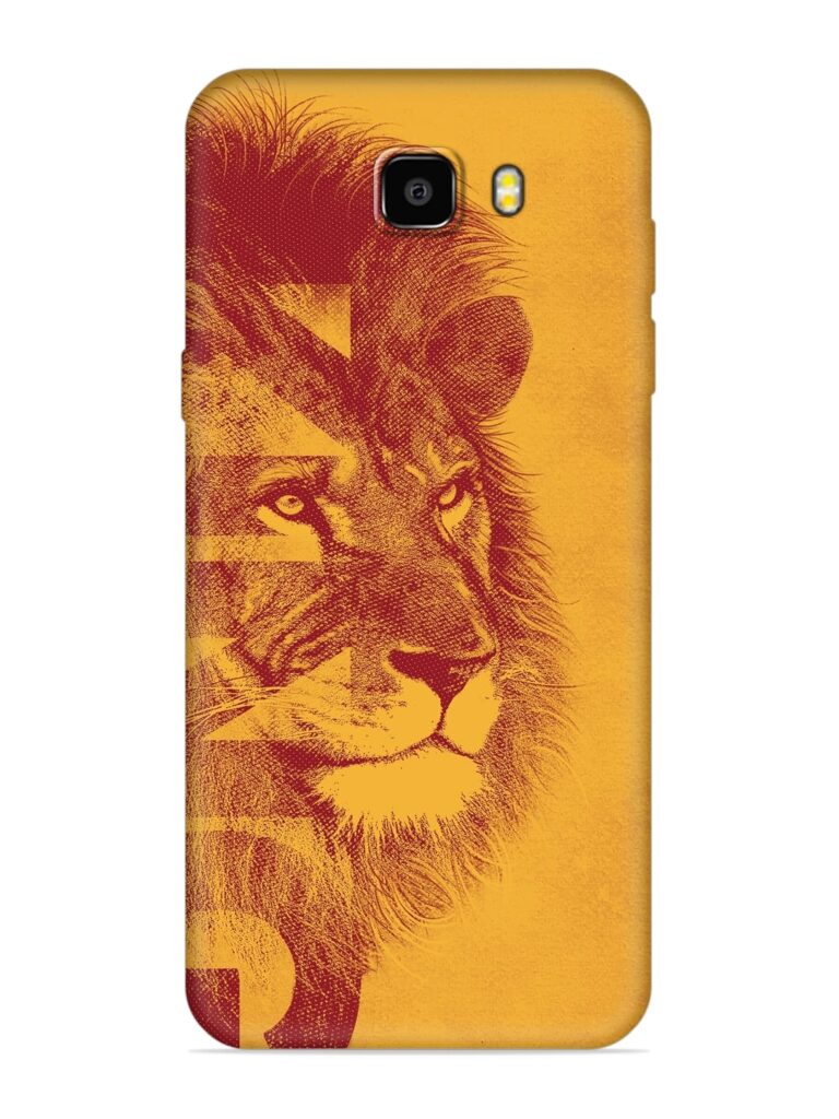 Gold Lion Crown Art Soft Silicone Case for Samsung Galaxy C9 Zapvi