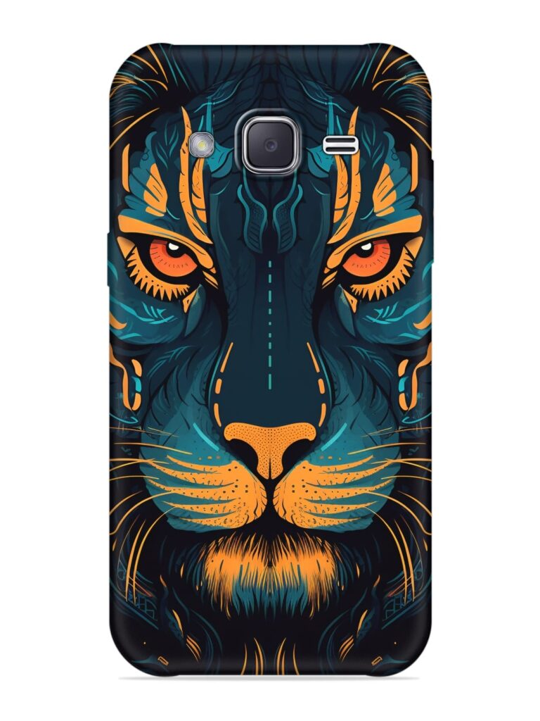 Tiger Vector Soft Silicone Case for Samsung Galaxy J7 (2015) Zapvi