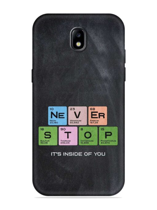 Never Stop It'S Inside Of You Soft Silicone Case for Samsung Galaxy J7 (2017) Zapvi