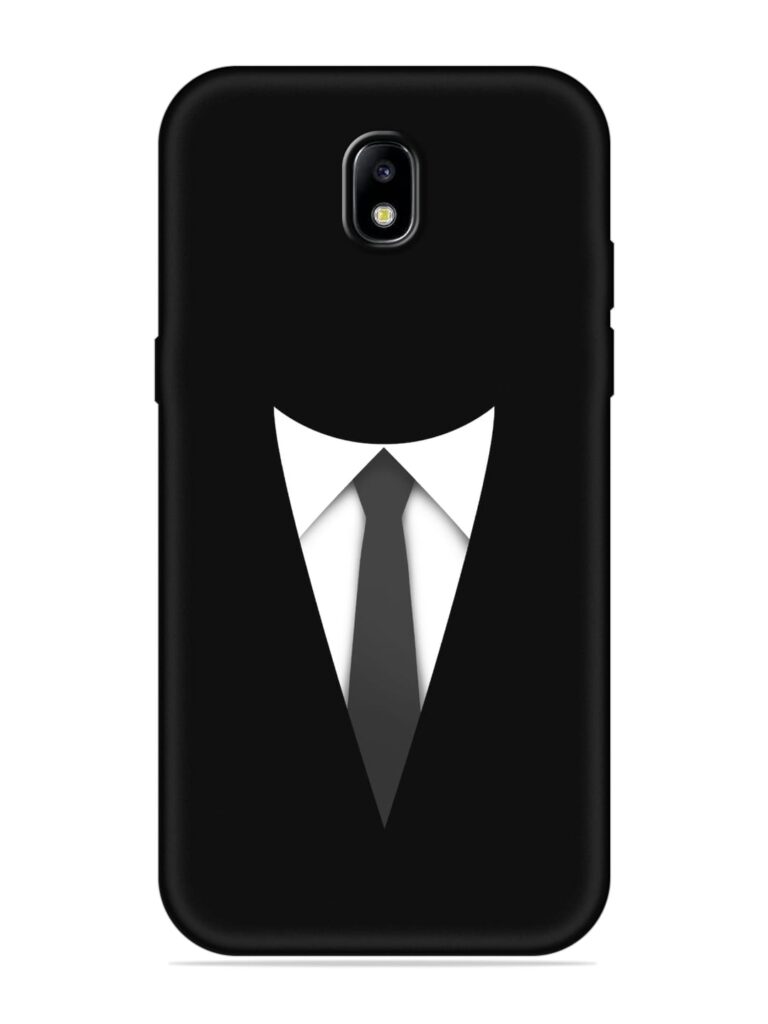 Dark Suit Soft Silicone Case for Samsung Galaxy J7 (2017) Zapvi