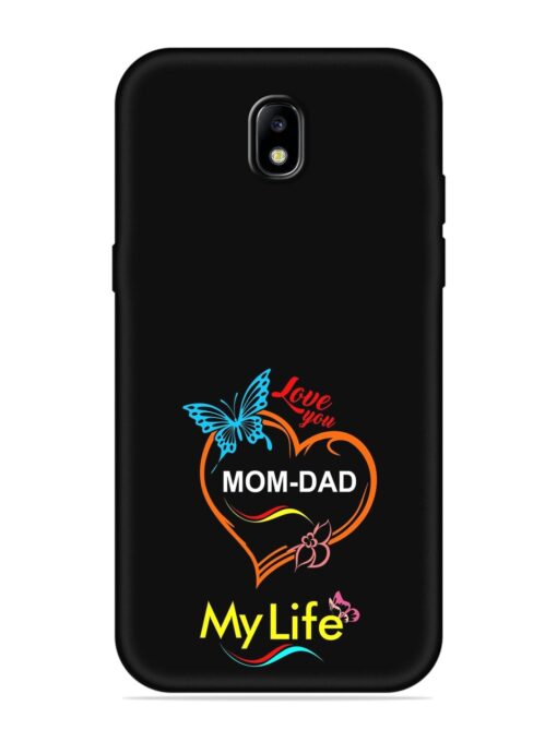 Love You Mom Dad Soft Silicone Case for Samsung Galaxy J7 (2017) Zapvi