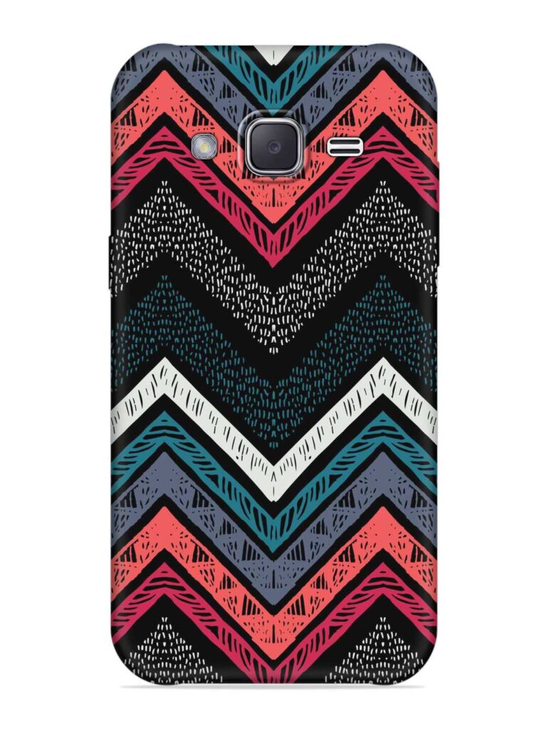 Handmade Stripes Bright Soft Silicone Case for Samsung Galaxy J7 Nxt Zapvi