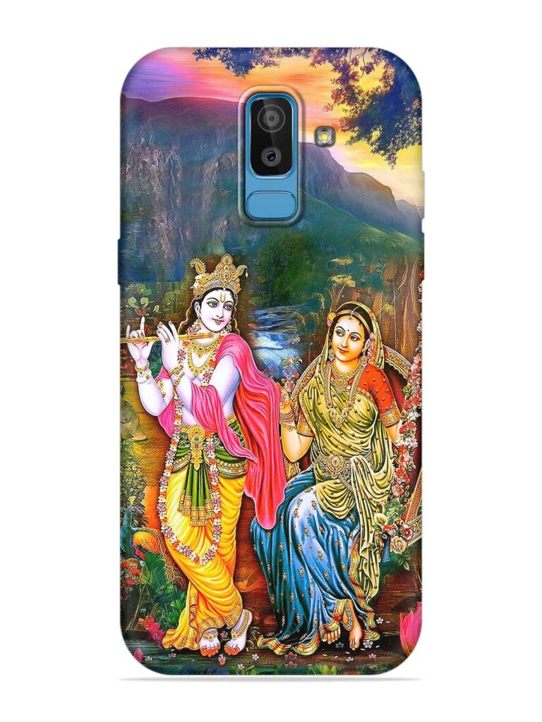 Radha Krishna Painting Soft Silicone Case for Samsung Galaxy J8 Zapvi