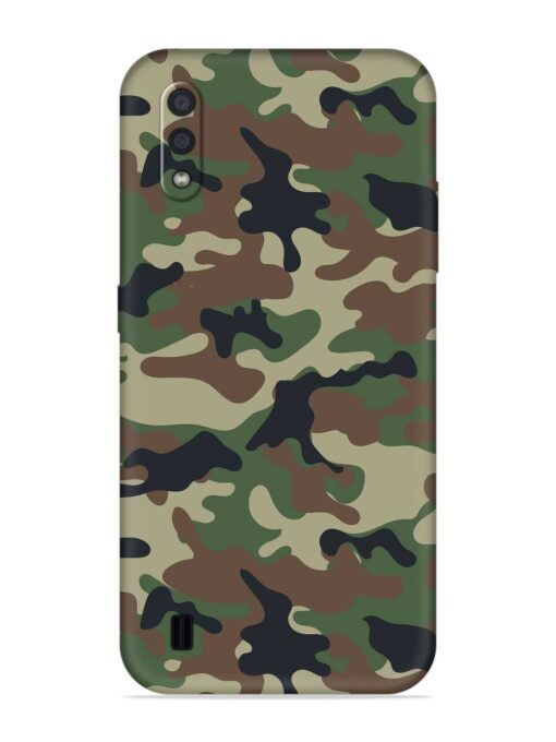Army Military Camouflage Dark Green Soft Silicone Case for Samsung Galaxy M01 Zapvi