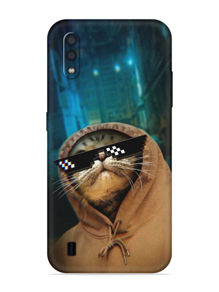 Thug Life Cat Soft Silicone Case for Samsung Galaxy M01 Zapvi