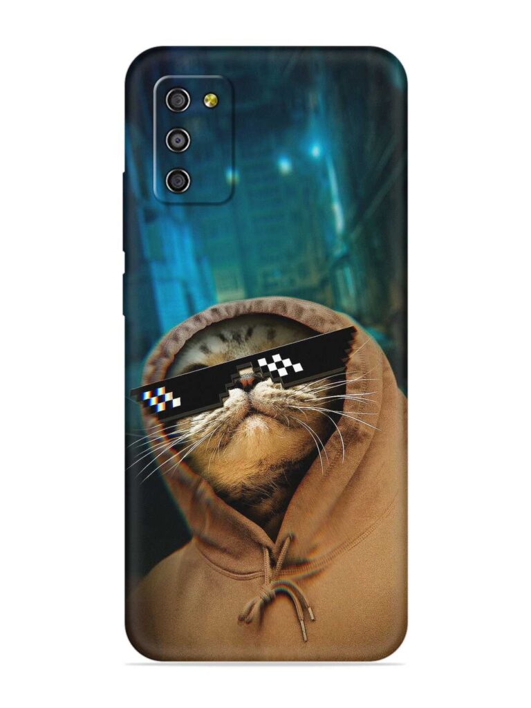 Thug Life Cat Soft Silicone Case for Samsung Galaxy M02s Zapvi