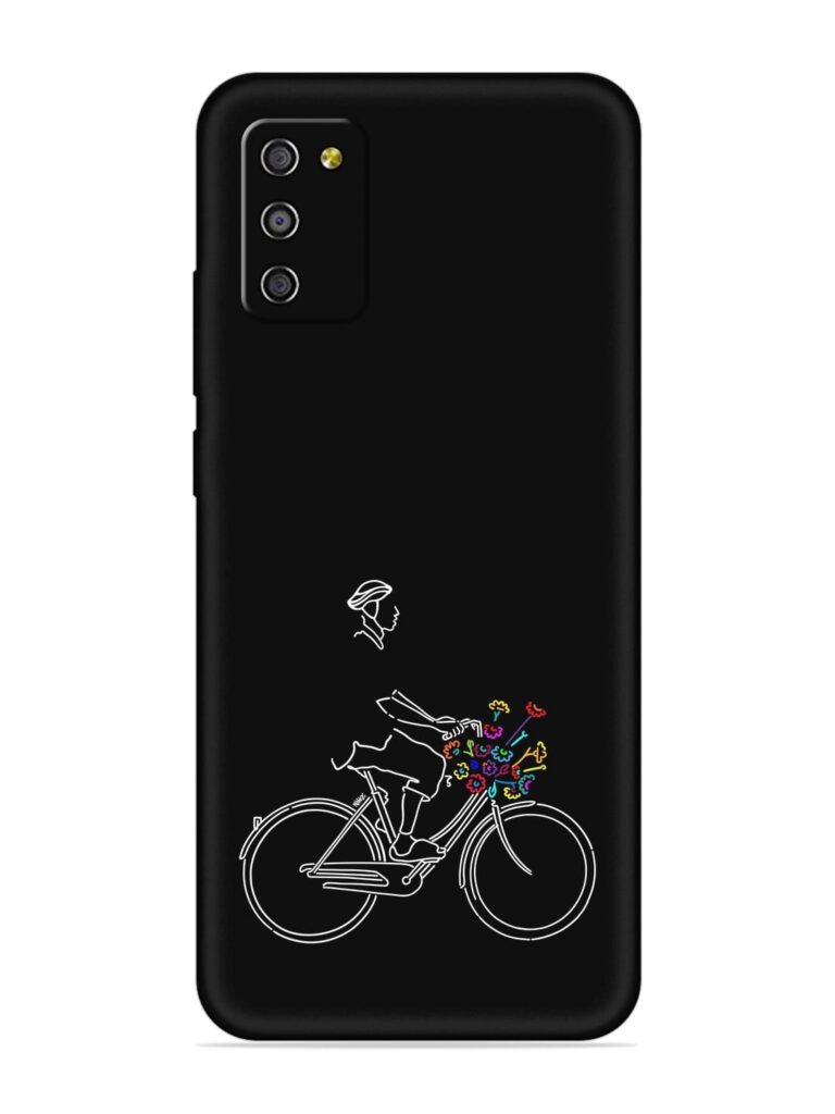 Minimalist Cycle Art Soft Silicone Case for Samsung Galaxy M02s Zapvi