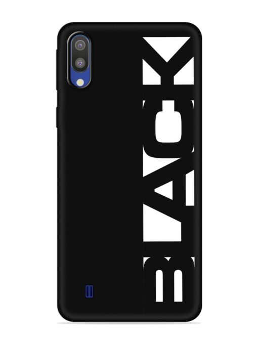 Black Typo Soft Silicone Case for Samsung Galaxy M10 Zapvi