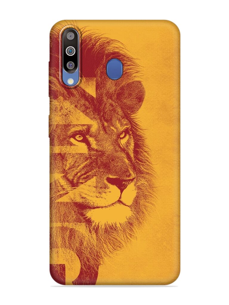 Gold Lion Crown Art Soft Silicone Case for Samsung Galaxy M40 Zapvi