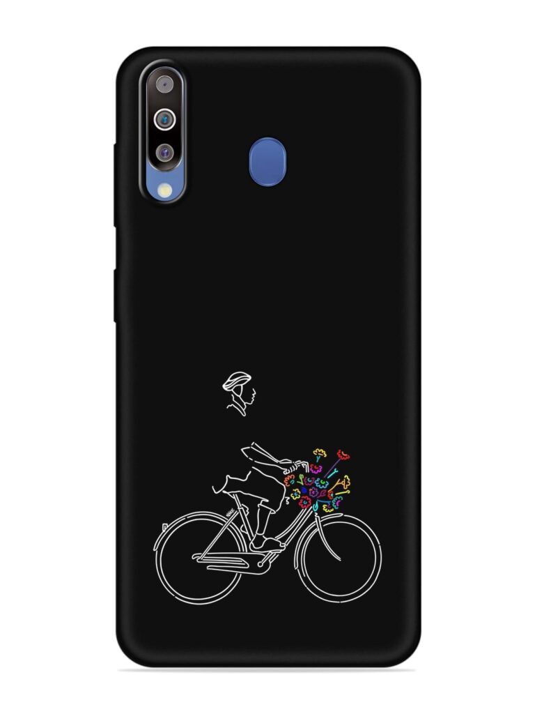 Minimalist Cycle Art Soft Silicone Case for Samsung Galaxy M40 Zapvi