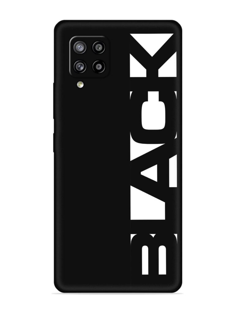 Black Typo Soft Silicone Case for Samsung Galaxy M42 (5G) Zapvi