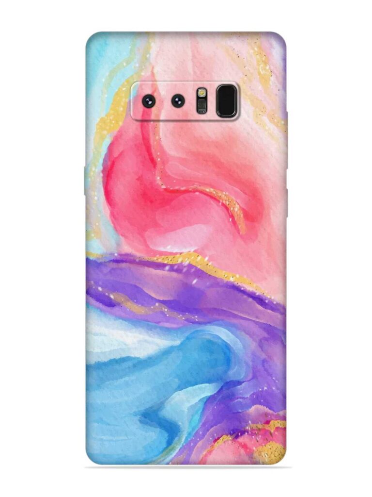 Watercolor Gradient Soft Silicone Case for Samsung Galaxy Note 8 Zapvi