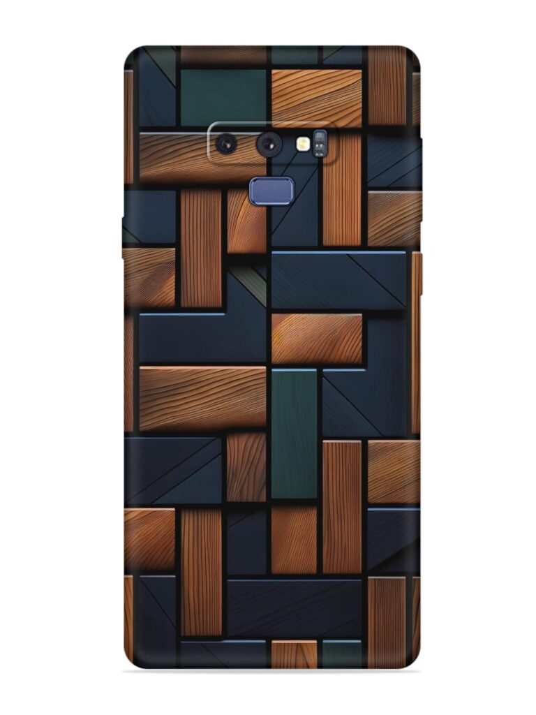 Wooden Background Cubes Soft Silicone Case for Samsung Galaxy Note 9 Zapvi