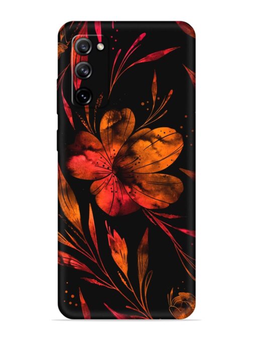 Red Flower Painting Soft Silicone Case for Samsung Galaxy S20 Zapvi