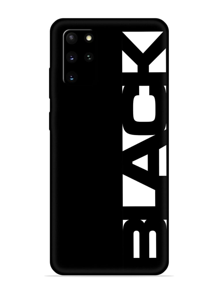 Black Typo Soft Silicone Case for Samsung Galaxy S20 Plus Zapvi