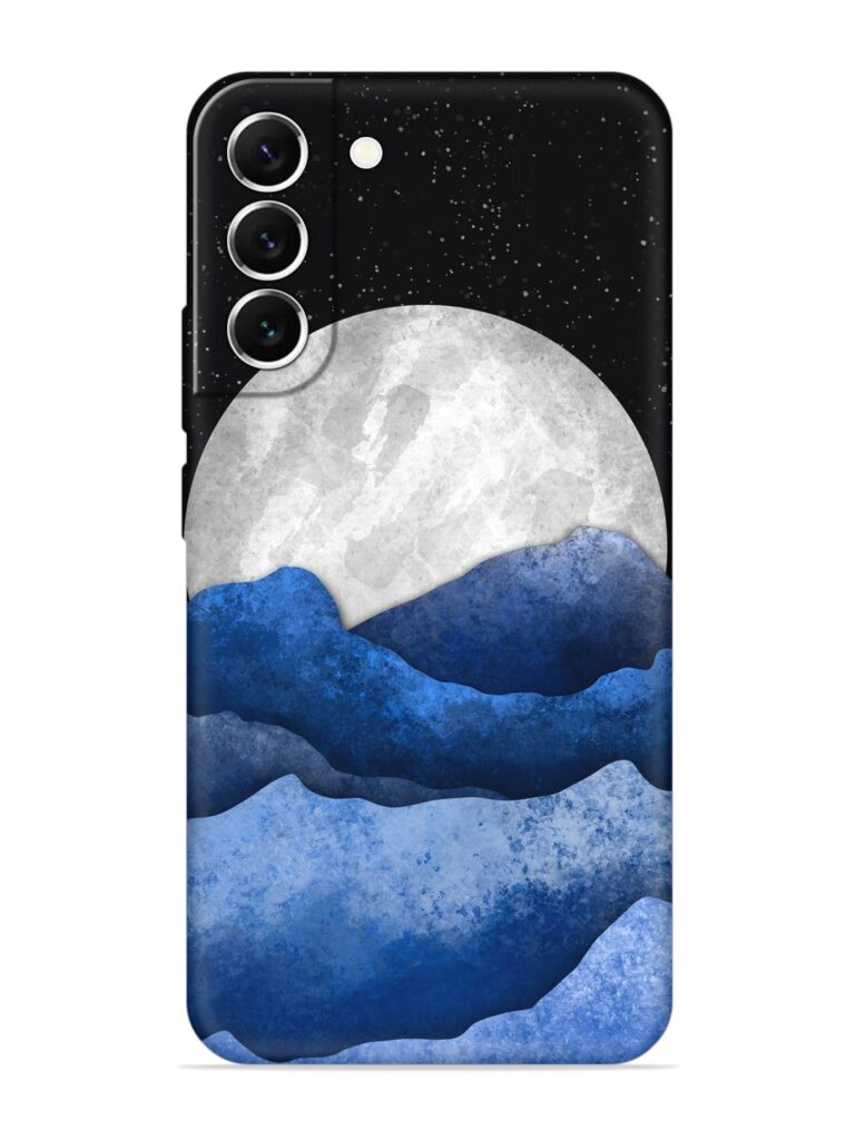 Full Moon Mountain Vector Soft Silicone Case for Samsung Galaxy S22 (5G) Zapvi