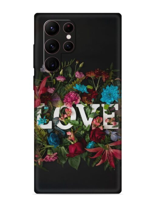 Lover Flower Art Soft Silicone Case for Samsung Galaxy S22 Ultra Zapvi
