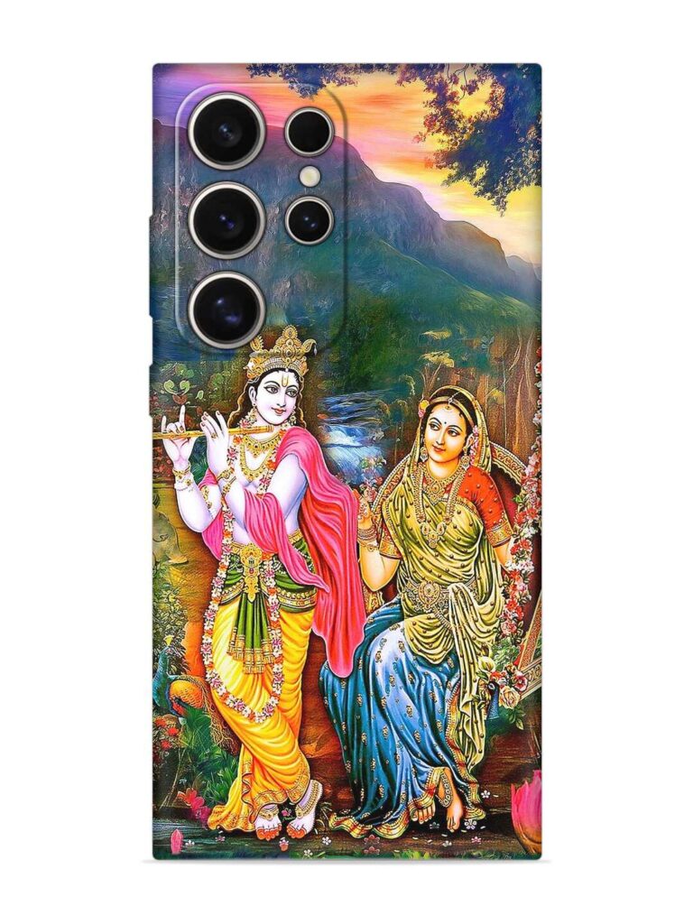 Radha Krishna Painting Soft Silicone Case for Samsung Galaxy S24 Ultra (5G) Zapvi