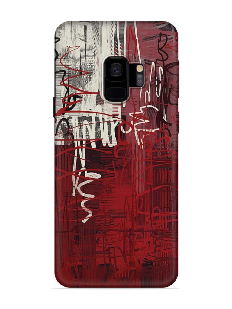 Abstract Background Art Soft Silicone Case for Samsung Galaxy S9 Zapvi