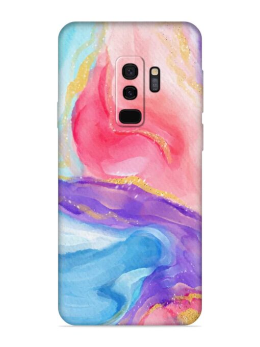 Watercolor Gradient Soft Silicone Case for Samsung Galaxy S9 Plus Zapvi