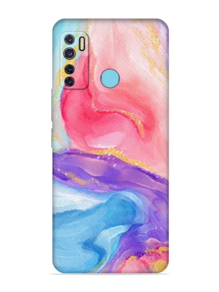 Watercolor Gradient Soft Silicone Case for Tecno Camon 15 Air Zapvi