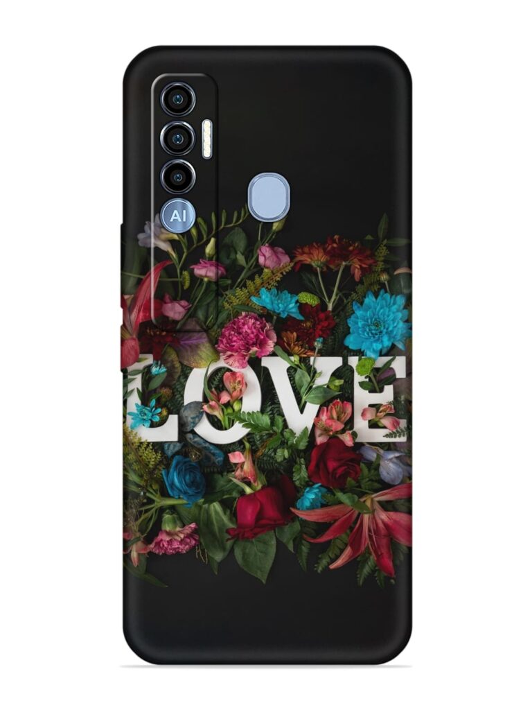 Lover Flower Art Soft Silicone Case for Tecno Spark 7 Pro Zapvi
