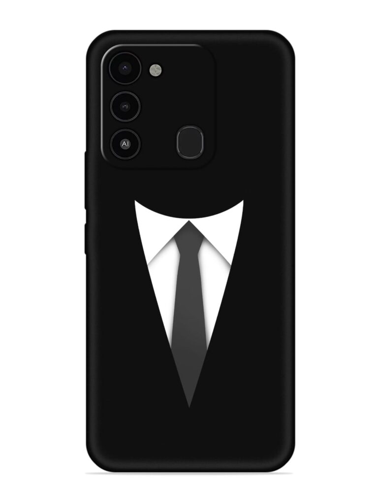 Dark Suit Soft Silicone Case for Tecno Spark 8C Zapvi