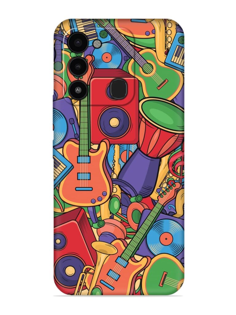 Colorful Music Art Soft Silicone Case for Tecno Spark 8C Zapvi