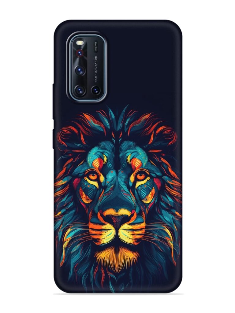 Colorful Lion Soft Silicone Case for Vivo V19 Zapvi