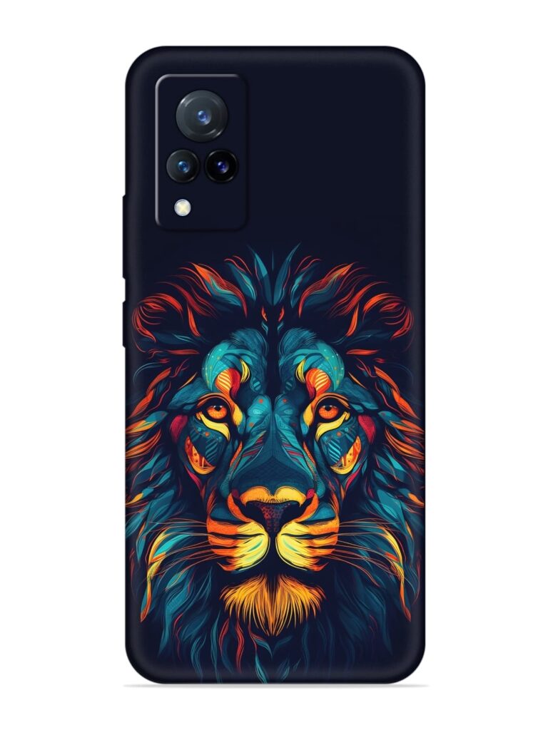 Colorful Lion Soft Silicone Case for Vivo V21 (5G) Zapvi