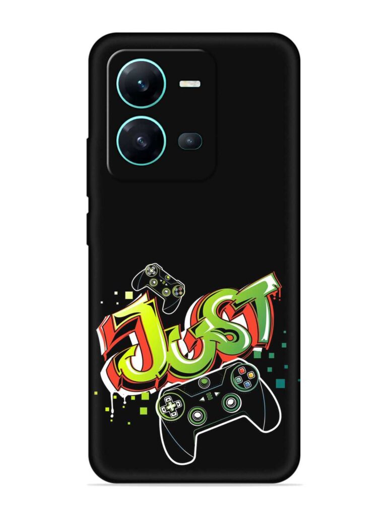 Graffiti Gamepad Illustration Soft Silicone Case for Vivo V25 (5G) Zapvi