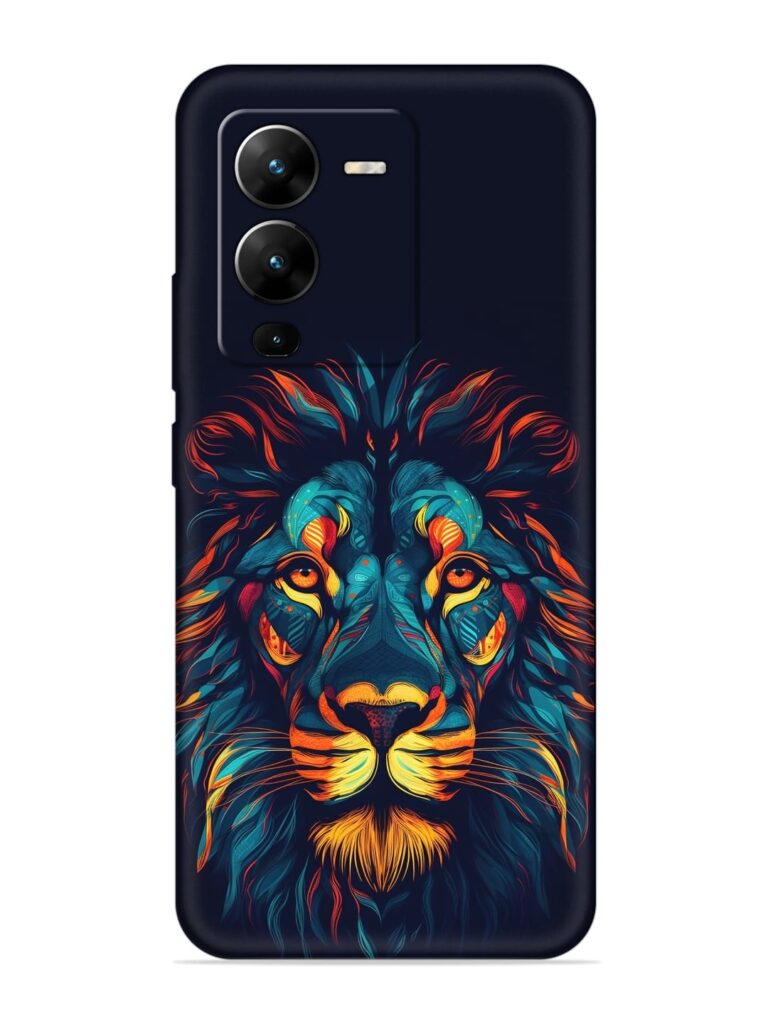 Colorful Lion Soft Silicone Case for Vivo V25 Pro (5G) Zapvi