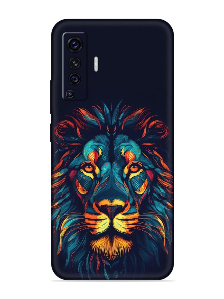 Colorful Lion Soft Silicone Case for Vivo X50 Zapvi