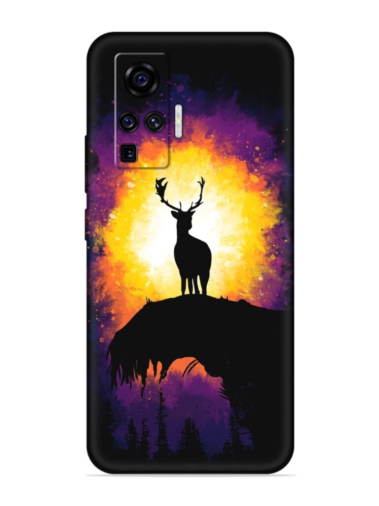 Elk Animal Art Soft Silicone Case for Vivo X50 Pro Zapvi